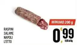 Vibian Raspini salame napoli l'etto offerta