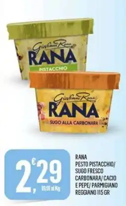 Vibian Rana pesto pistacchio sugo fresco carbonara offerta