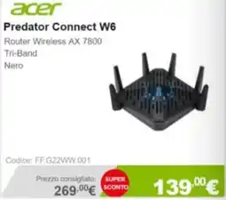 Next Acer Predator Connect W6 offerta