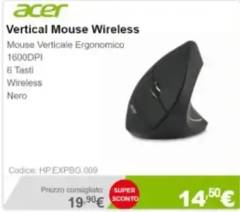 Acer Vertical Mouse Wireless