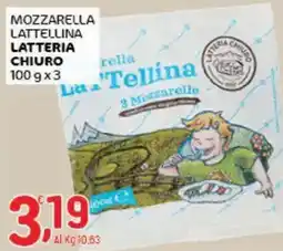 Crai Mozzarella Lattellina Lattoria Chiuro offerta