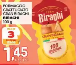 Crai Formaggio grattugiato Gran Biraghi Biraghi offerta