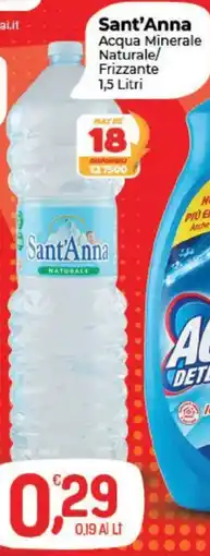 Crai Sant'Anna Acqua Minerale Naturale/Frizzante offerta