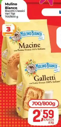 Crai Mulino Bianco Biscotti Classici offerta