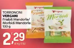 Crai Torroncini Vergani Friabili Mandorla/ Morbidi Mandorla offerta