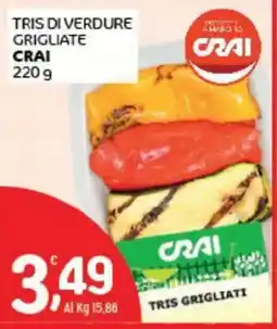 Crai Tris di verdure grigliate Crai offerta