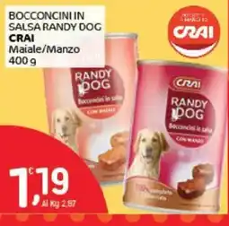 Crai Bocconcini in salsa Randy Dog Crai offerta