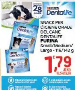 Crai Snack per l'igiene orale del cane Dentalife Purina offerta