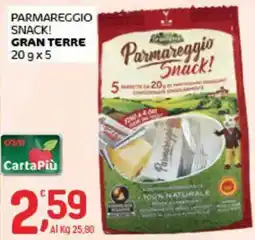 Crai Parmareggio Snack! Gran Terre offerta