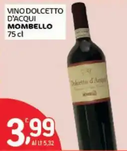 Crai Vino Dolcetto d'Acqui Mombello offerta