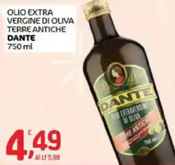 Crai Olio extra vergine di oliva Terre Antiche Dante offerta