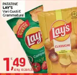 Crai Patatine Lay's vari gusti offerta