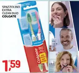 Crai Spazzolino extra clean duo Colgate offerta