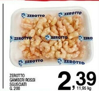 Sigma Zerotto gamberi rossi sgusciati offerta
