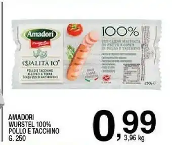 Sigma Wurstel 100% carne macinata pollo e tacchino 250 g(ml) offerta