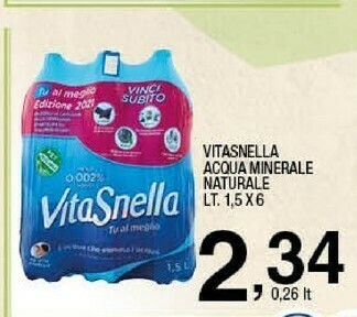 Sigma Acqua minerale naturale offerta