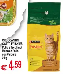 Centro Oceano Crocchettini Gatto Friskies Pollo e Tacchino/ Manzo e Pollo con Verdure offerta
