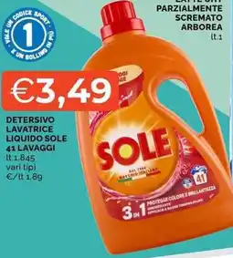 Mercatò Detersivo lavatrice liquido Sole offerta