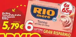 Iper Super Conveniente Rio Mare Tonno all'olio di oliva gran risparmio offerta