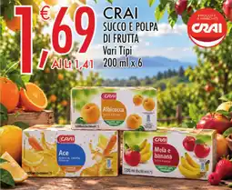 Crai Crai succo e polpa di frutta offerta