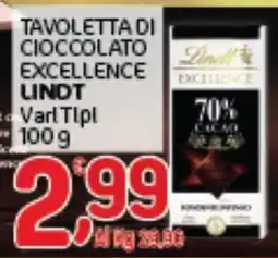 Crai Tavoletta di cioccolato excellence Lindt offerta
