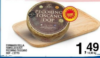 Sigma Formaggi della famiglia busti pecorino toscano dop offerta