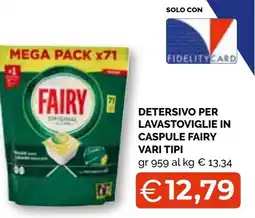 Mercatò Extra Detersivo per lavastoviglie in capsule Fairy offerta
