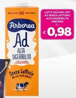 Maxisconto Latte vaccino UHT Ad senza lattosio alta digeribilità Arborea offerta