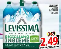 Il Genio Supermercato Levissima Acqua Naturale offerta
