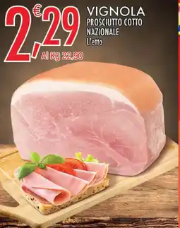 Crai Vignola prosciutto cotto nazionale offerta