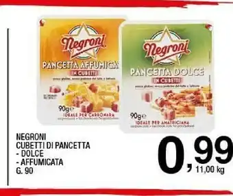 Sigma Cubetti di pancetta dolce offerta