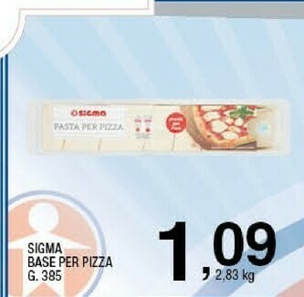 Sigma Sigma base per pizza offerta