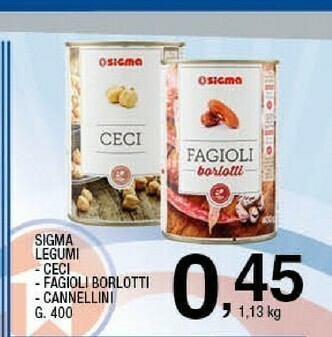 Sigma Sigma legumi - ceci offerta