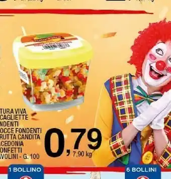 Sigma Natura viva - scagliette fondenti - gocce fondenti - frutta candita macedonia - confettini diavolini g 100 offerta