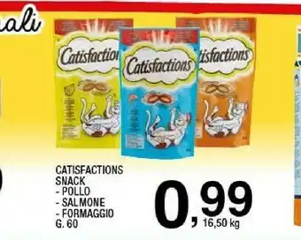 Sigma Catisfactions snack di pollo 60 g offerta
