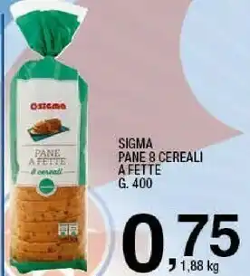 Sigma Sigma - pane a fette 5 cereali 400 g(ml) offerta