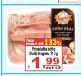 CTS Supermercati Prosciutto cotto offerta