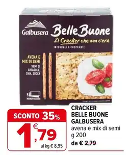 Iperal Cracker belle buone galbusera offerta