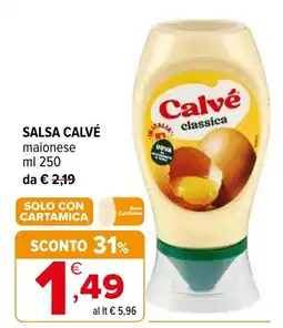 Iperal Salsa Calvé classica offerta