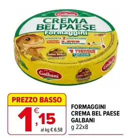 Iperal Formaggini Crema Bel Paese Galbani offerta