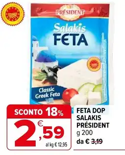 Iperal Feta Dop Salakis President offerta
