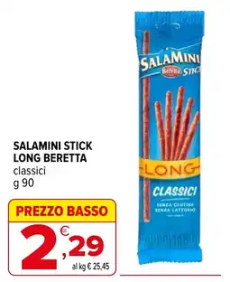 Iperal Salamini stick long beretta classici offerta