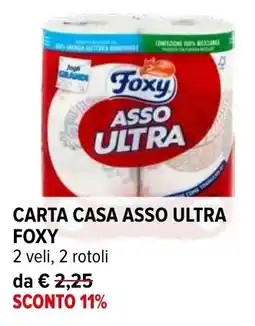 Iperal Carta casa asso ultra Foxy offerta