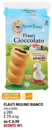 Iperal Flauti Mulino Bianco cioccolato offerta