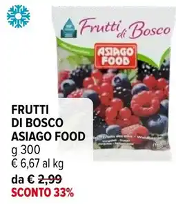 Iperal Frutti di Bosco Asiago Food offerta