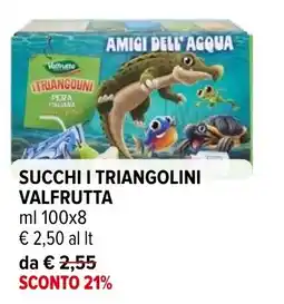 Iperal Succhi i triangolini Valfrutta offerta