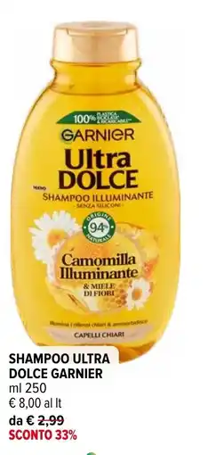 Iperal Shampoo ultra dolce garnier offerta