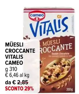 Iperal Müesli croccante Vitalis Cameo offerta