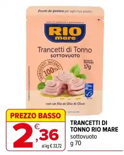 Iperal Trancetti di Tonno Rio Mare offerta
