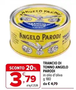 Iperal Trancio di tonno Angelo Parodi offerta